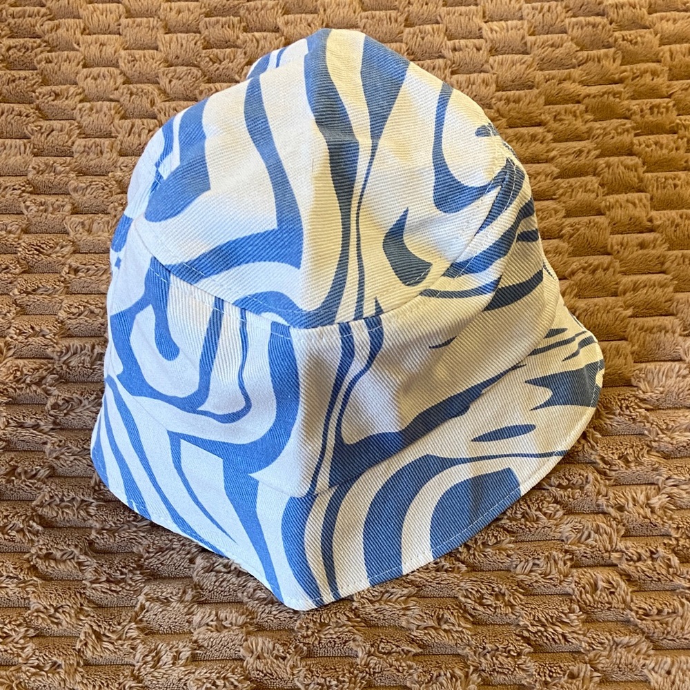 Blue and White Kids Bucket Hat